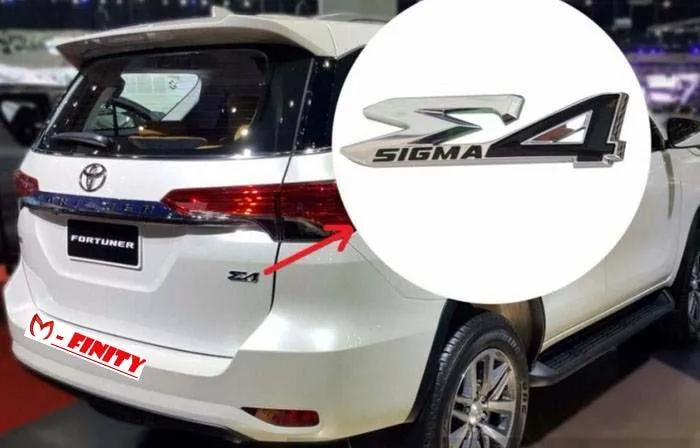 Sigma 4 Emblem for Toyota Fortuner 2016-2018 | Lazada PH