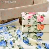 ₪┋◎ 34x75cm Soft Thick Face Towel Flower Print Microfiber Quick Dry Lint-Free Home Hotel Bathroom Washcloth Bath Towels for Adults