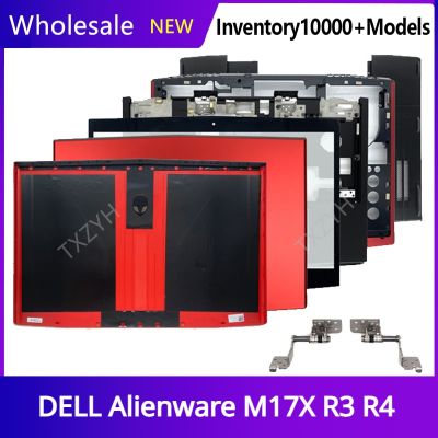New Original For DELL Alienware M17X R3 R4 Laptop LCD back cover Front Bezel Hinges Palmrest Bottom Case A B C D Shell