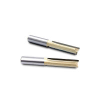 10Pcs Shank 12 "12.7Mm Straight Slot Milling Cutter CNC Trimming Cleaning Bottom Bit For Wood Woodworking Tools