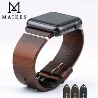 Top Leather Strap For Apple Watch Band 45Mm 41Mm 44Mm 40Mm 42Mm 38Mm Series 7 6 SE 5 4 3 Iwatch Bracelet Watchband