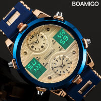 BOAMIGO Watch Men Top Luxury Brand Men Sports Watches Mens Quartz LED Digital Clock jam tangan men relogio masculino