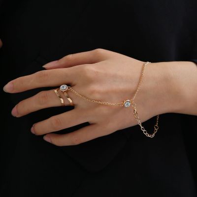[COD] ยุโรปและอเมริกาขายร้อนบุคลิกภาพแหวนโซ่หญิงแหวนชิ้นเดียวปรับแหวนข้อต่อเปิด