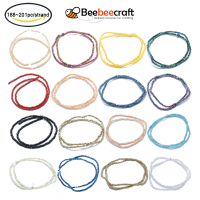 Beebeecraft 1 Strands Electroplate Glass Beads Strands AB Color Plated Faceted Bicone Electroplate Glass Beads Strands, Full Rainbow Plated, Faceted, Rondelle for Jewelry Making