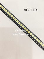 ไดโอดเย็นไฟหลัง LED 1W สำหรับไฟด้านหลังทีวีแสงไฟด้านหลัง LED 3V 3030ขั้วต่อไฟฟ้า LCD SMD สีขาว500ชิ้น