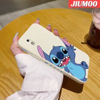 JIUMOO เคส A01ปลอกสำหรับ Samsung แกน M01ลายการ์ตูนดีไซน์ใหม่ผิวด้านซนบางเคสมือถือนิ่มเคสขอบสี่เหลี่ยมด้านข้างเป็นซิลิโคนเคสป้องกันการกระแทก