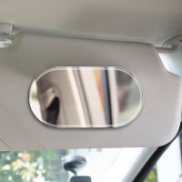 Universal Car Interior Mirror Car Sun Visor Stainless Steel Makeup Mirror Sticker High Clear Car Interior HD Dressing Mirror