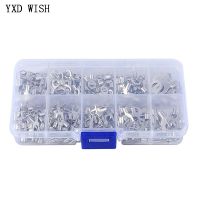 320Pcs/Boxed Terminal Connector Cold Pressed OT/UT Crimp Terminals Copper Nose Wiring Fork Set 10 In 1 Terminals Electrical Connectors