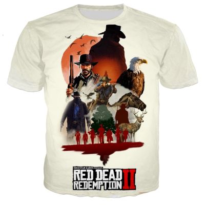 ร้อนเกม Red Dead Redemption 3D พิมพ์เสื้อยืดผู้ชาย/ผู้หญิงใหม่แฟชั่นสบายๆสไตล์ฮาราจูกุ T เสื้อ Streetwear เสื้อ