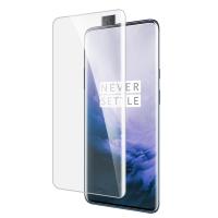 กระจกนิรภัยติดกาวทั่วทั้งแผ่นโค้งของเหลว UV สำหรับ OnePlus 7 Pro