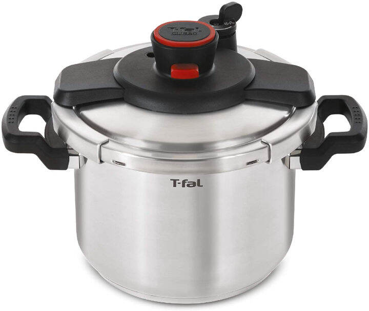 t-fal-p45009-clipso-stainless-steel-dishwasher-safe-ptfe-pfoa-and-cadmium-free-12-psi-pressure-cooker-cookware-8-quart-silver-7114000494