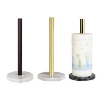 Natural Marble Gold-plated Kitchen Paper Towel Holder Roll Paper Holder Desktop Accessories Storage Shelf