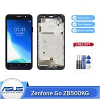 5.0 "Original สำหรับ ASUS Zenfone Go ZB500KG จอแสดงผล LCD Touch Screen Digitizer Assembly ZB500KG LCD Replacement