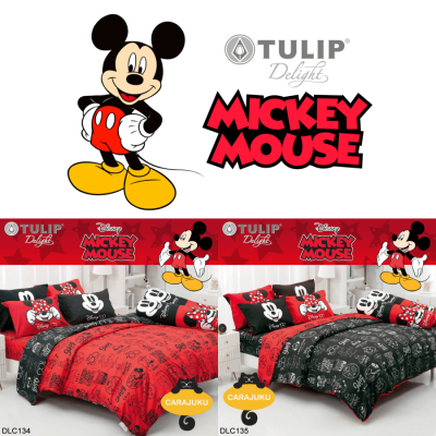 TULIP DELIGHT ชุดผ้าปูที่นอน 5 ฟุต (ไม่รวมผ้านวม) ดิสนีย์ 100 ปี Disney 100 Years (ชุด 5 ชิ้น) (เลือกสินค้าที่ตัวเลือก) #ทิวลิป ผ้าปู มิกกี้ Mickey