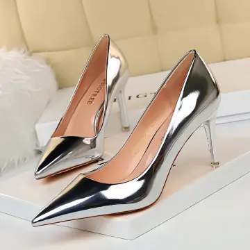 Buy Flat n Heels Womens Silver Pumps FnH R51-SIL at Amazon.in-bdsngoinhaviet.com.vn