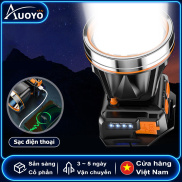 Auoyo Đèn pin LED Auoyo chống thấm nước chiếu sáng 500m có thể sạc lại