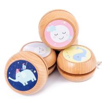 Children Yoyo Ball Cute Animal Prints Wooden Yoyo Toys Elephant Toys Kids Yo-Yo Creative Yo Yo Toys For Baby Christmas Gifts