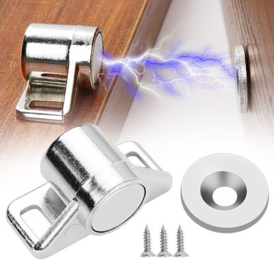 ‘；【-； Magnet Cabinet Door Catch Furniture Door Stopper Strong Zinc Alloy Magnetic Catch Latch Ultra For Door Cabinet Cupboard Closer
