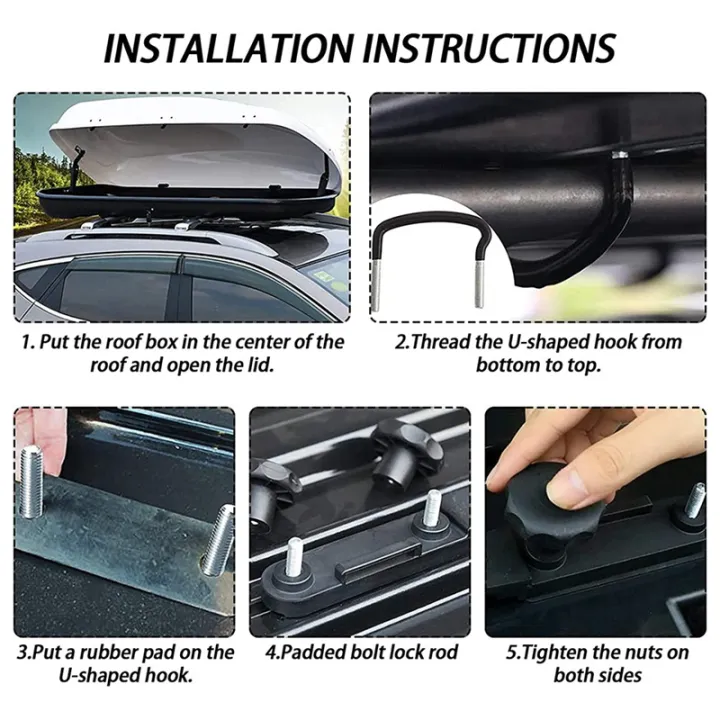 4-pcs-car-roof-luggage-accessories-van-mounting-accessories-kit-roof-box-bracket-mounting-accessories-kit