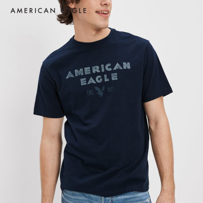 American Eagle Super Soft Logo Graphic T-Shirt เสื้อยืด ผู้ชาย กราฟฟิค (NMTS 017-2861-410)