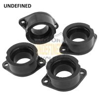 4 Pcs Motorcycle Carburetor Intake Manifold Joint Boot Set For Kawasaki KZ1000 KZ1100 Police 1982-2006 Carburador Moto UNDEFINED