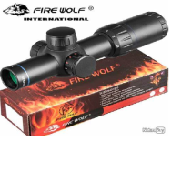 Fire Worf 1.5-5x20 มีไฟ แดง/เขียว รุ่นปรับใน..สั้นสุดๆ เบามากๆ ชอบสั้นๆ ออกรอบ เข้าป่าต้องจัดฟรีไฟฉายคาดหัว+ฟรีระดับน้ำ