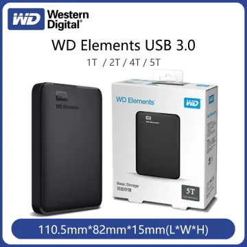 Western Digital Disque dur externe WD Elements Portable 5 TB