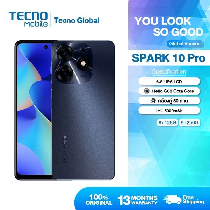🧨 Tecno Mobile Spark 10 Pro (8/128GB-8+256GB) |กล้องหลังคู่ 50MP กล้อง ...
