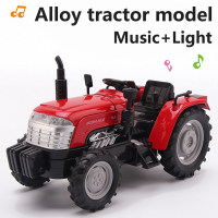 【CW】Big Mac Super High Simulation Tractor Alloy Model Metal Engineering Car Model Gift Collection Display Sound Light R Tractor