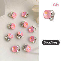 Mazhaha Charms Nail Art ตกแต่งเล็บ Art Square เจาะเครื่องประดับ3D เล็บ Art rhinestone