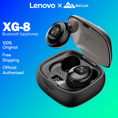 Lenovo x WeCool Moonwalk XG-8 หูฟังบลูทูธ True Wireless Earphone Bluetooth 5.0 หูฟังไร้สาย ลดเสียงรบกวน HD ชุดหูฟังสเตอริโอแฮนด์ฟรีพร้อมไมโครโฟน TWS