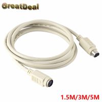 6 Pin PS2 PS/2 Male To Female Extender Cable Adapter Joiner Connector 6Pin Keyboard Mouse Extension Cable Wire HY417