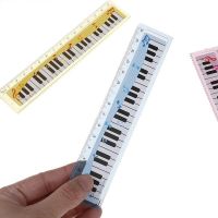 【CC】✣  2pcs Ruler 15cm Cartoon Musical Note bookmarks School Student gift ruler random