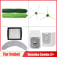 Aspirador Acessórios Para Irobot Roomba, Lado Rolo Escova Peças, Mop Pano, Trapos, Substituição De Sacos De Poeira, J7 , Filtro Hepa, Combo