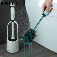 ONEUP Silicone Toilet Brush With Cleaning Tube No Dead Corners Wash Toilet Set Household Floor Cleaning Bathroom Accessories