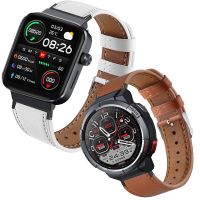 āสายนาฬิกาข้อมือหนังแท้ แบบเปลี่ยน สําหรับ Mibro Watch T1 Smart Watch band Mibro Watch T1