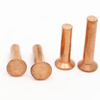 1 50pcs GB869 Copper Countersunk Head Solid Rivets DIN661 M2.0 M2.5 M3 M4 M5 M6 M8