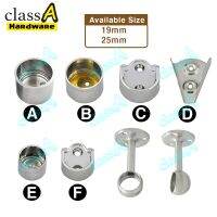 ClassAHW 25mm Chrome Oval Holder V cket Wardrobe Cabinet Clothes Hanger Besi Gantung Baju Almari (SOLD BY PIECE)