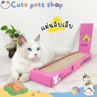 ที่ลับเล็บแมว แผ่นลับเล็บแมว ของเล่นแมว ที่ฝนเล็บแมว cat scratchingpost ที่ข่วนเล็บแมว ที่เกาเล็บแมว มีรางบอล แผ่นลับเล็บแมว กระดานลับเล็บแมว