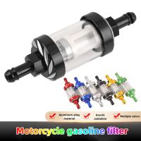 【cw】Motorcycle accessories Off Road Motorcycle Scooter General Gasoline Filter Gasoline Filter Element Transparent Glass Removable Filter Fuel Filter