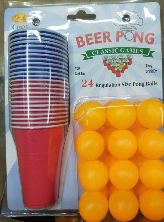 BEER PONG CUPS AND BALLS COMPLETE SET Lazada PH