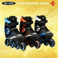 Micro CHAMPION KID 3-18 FSK Speed Slalom SLALOM Beginner Advanced 68/72/76mm 80A ROUND Adjustable Size Inline Skate Shoes Training Equipment