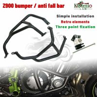 Fit For Kawasaki 2017 - 2019 Z900 Z 900 Motorcycle Accessories Black Engine Guard Bumper Crash Bars 2018 Covers