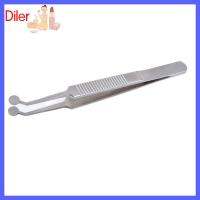 DILER สแตนเลส Meibomian Gland Expressor Silver รอบปลายคีมสกัดเครื่องมือนวดสำหรับนวดเปลือกตา