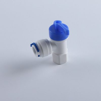 【Be worth】 1/4 "ข้อต่อท่อแรงดันระบบ Quick Osmosis Reveser Thread 3/8" Water OD Plastic Connect RO 1/4 "BSP Female Valve