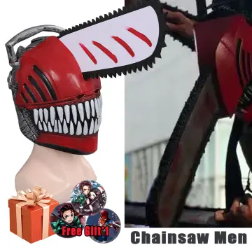 Denji Chainsaw Man Cosplay, Denji Mask Anime Latex Head Cover Mask for  Cosplay Party