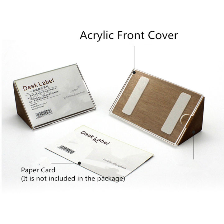 desktop-label-display-stands-holder-for-price-paper-card-promotion-with-clear-acrylic-front-cover-and-fumigated-log-support-2pcs