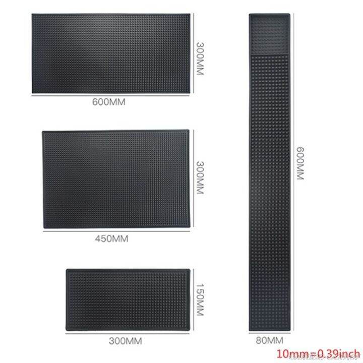 Black Bar Mat Rubber Bar Service Spill Mat Rubber Bar Mat Bar Runner