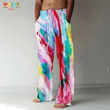 LZLRUN Rainbow Reflective Striped Pants Men Brand India | Ubuy