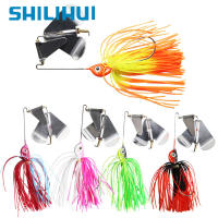 SHILIHUI Chatterbait เหยื่อล่อปลา14G 8Cm เหยื่อสปินเนอร์หางกับกระโปรงยาง Jig Pike Wobbler สำหรับตกปลาเบส